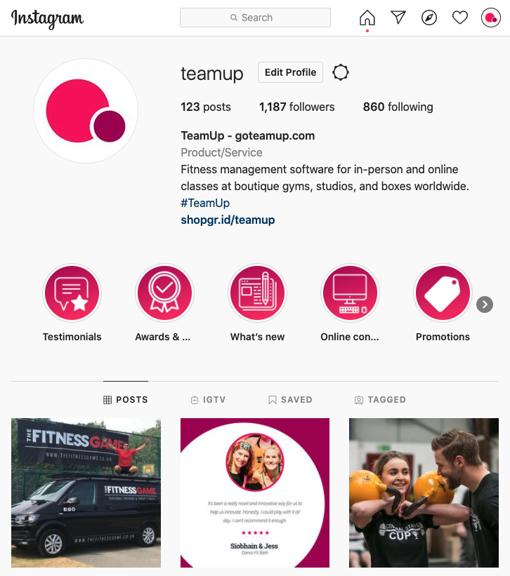 teamup instagram