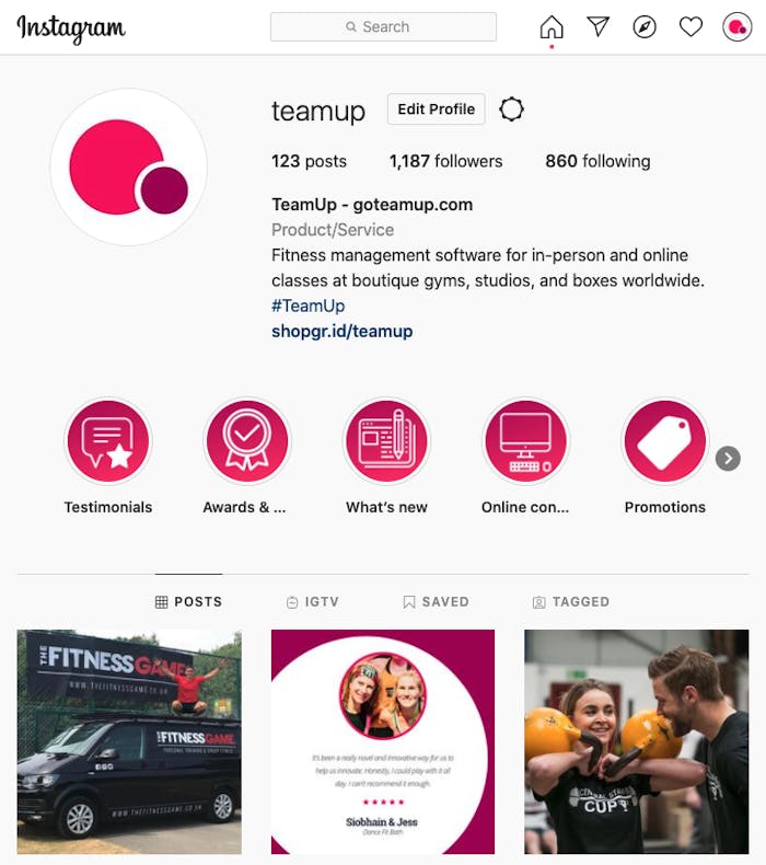 teamup instagram