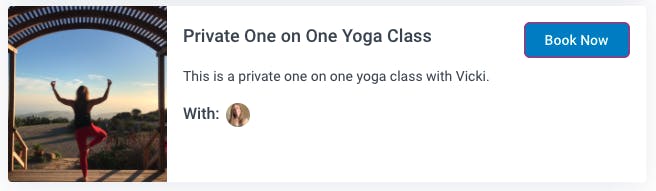 appointment for one on one yoga class