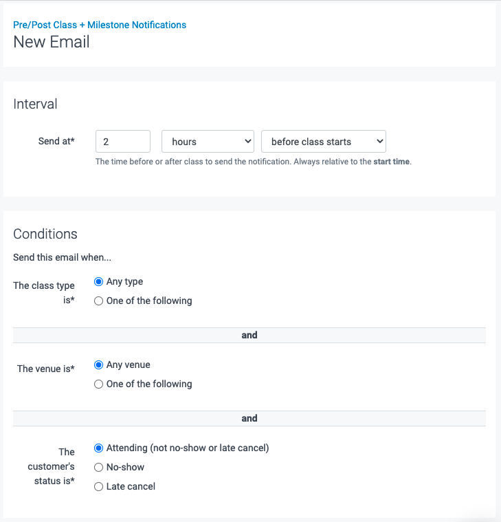 How to build a notification email.