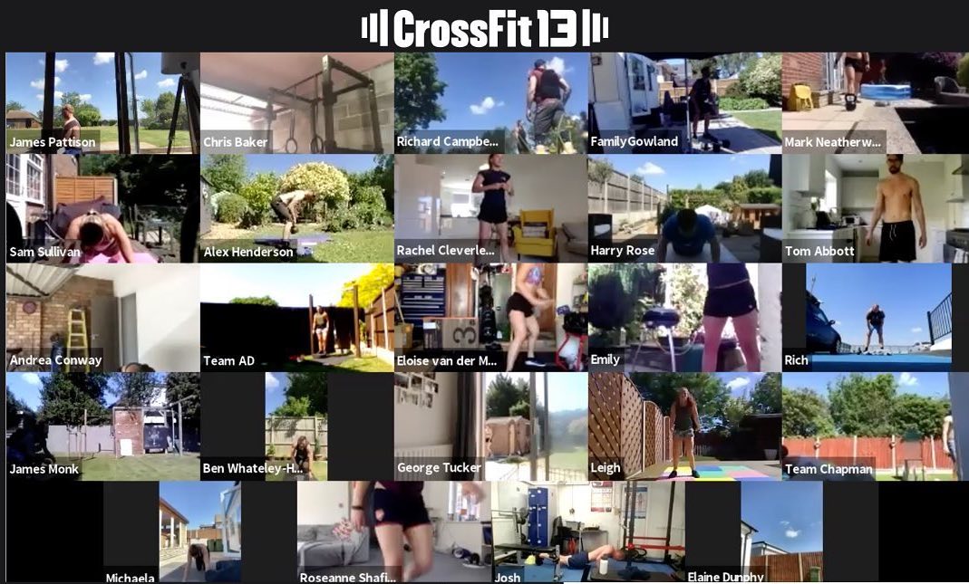 image of crossfit 13's online class