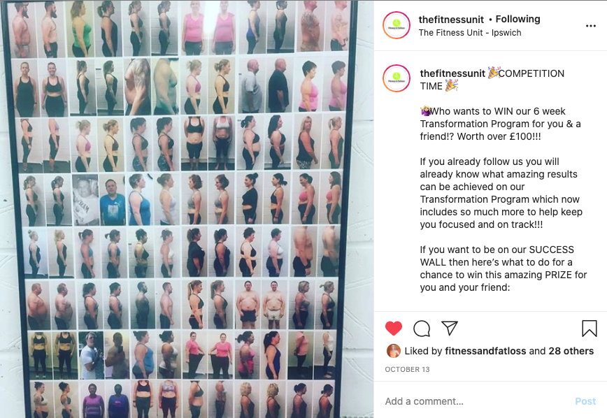 image of fitness unit giveaway