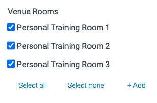 venue rooms in teamup