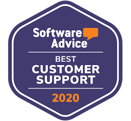 software advice badge for best customer support for club management