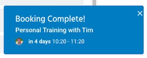 appointment confirmation