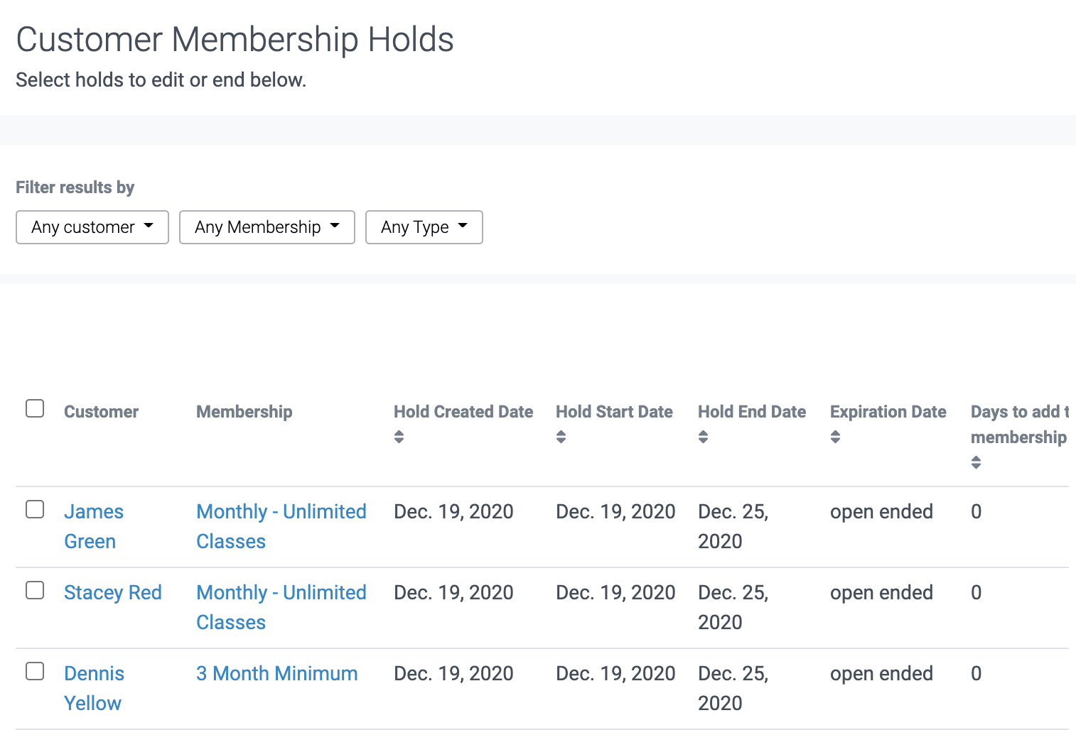 image of customer membership holds window