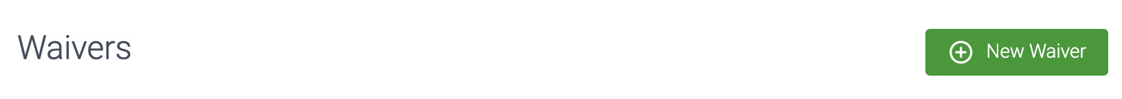 image of the waivers and new waiver button 