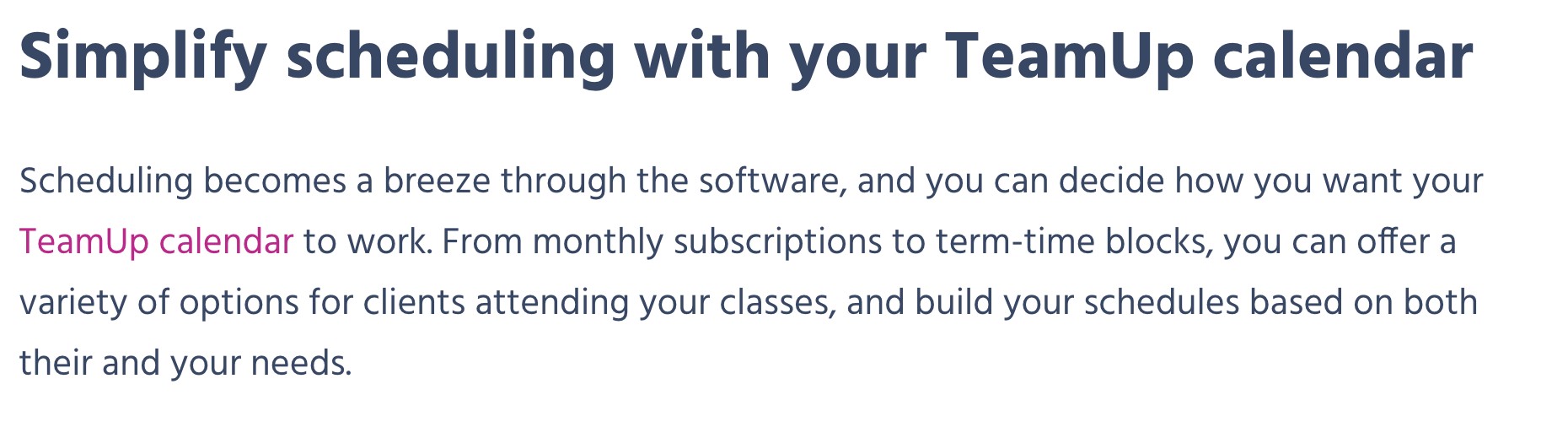An optimised H2 and paragraph