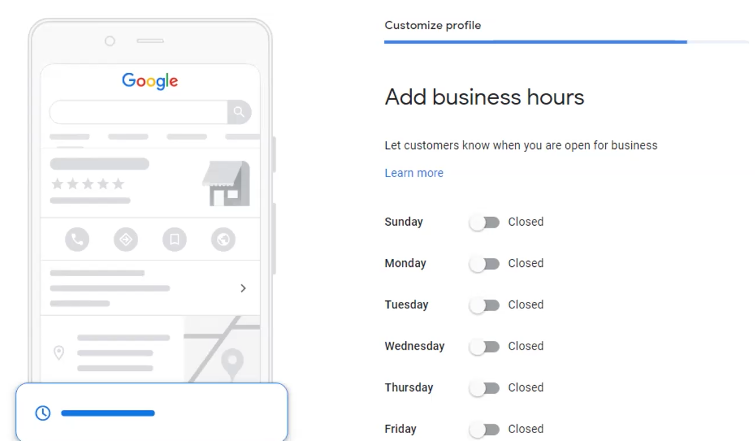 Add your business hours to your Google My Business account