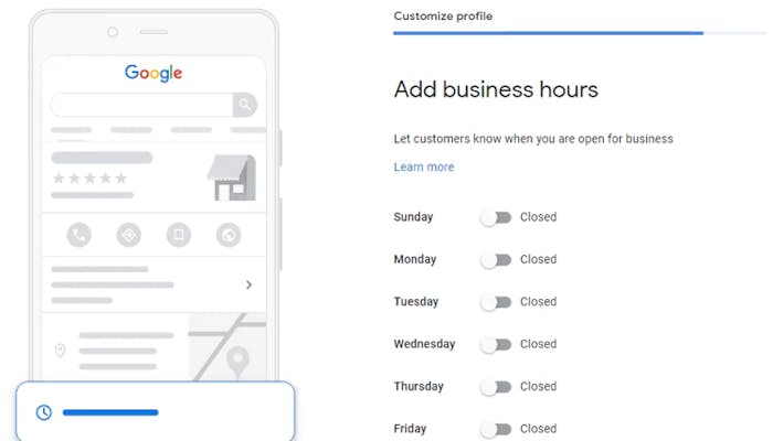 Add your business hours to your Google My Business account
