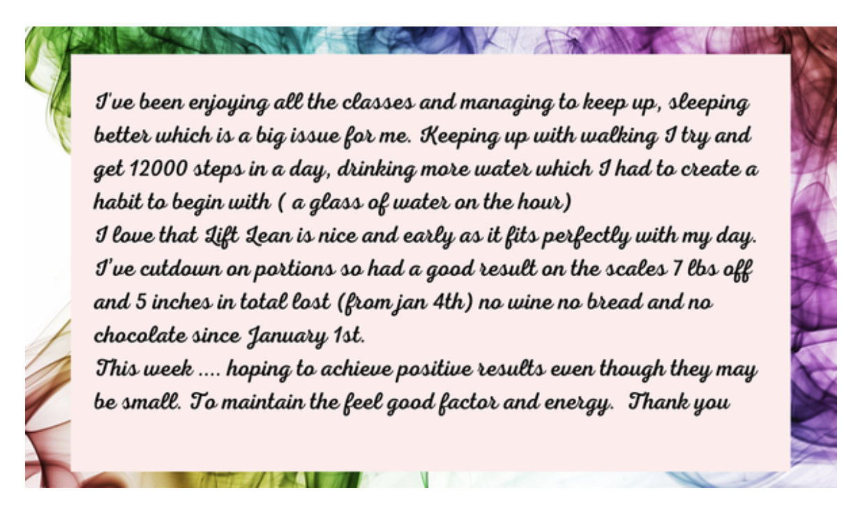 freda fitness customer testimonial 1 