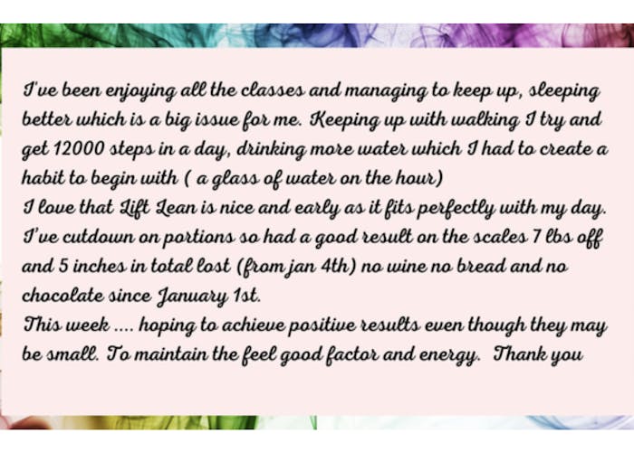 freda fitness customer testimonial 1