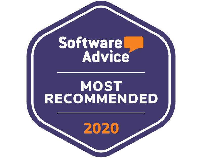 software advice badge for most recommended club management software 