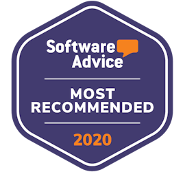 software advice badge for most recommended club management software