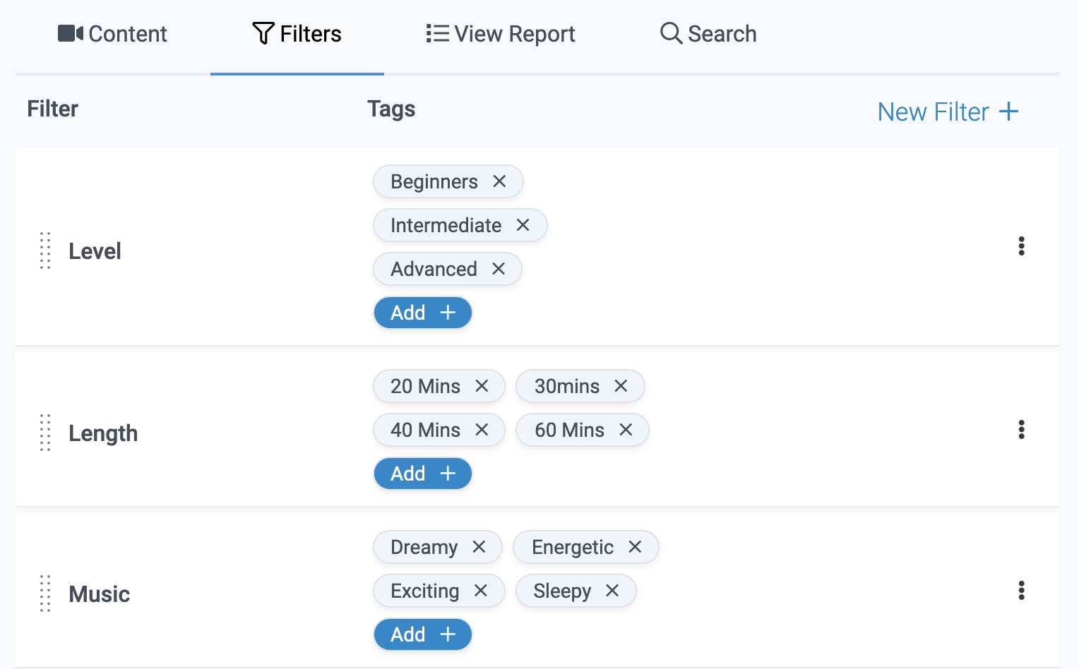 image of creating and adding new filters