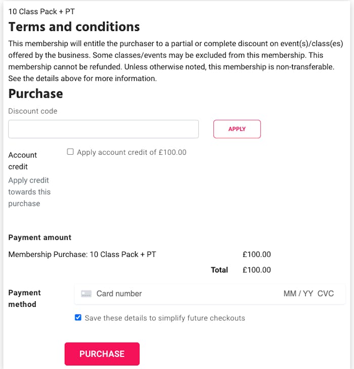 purchasing a membership 1