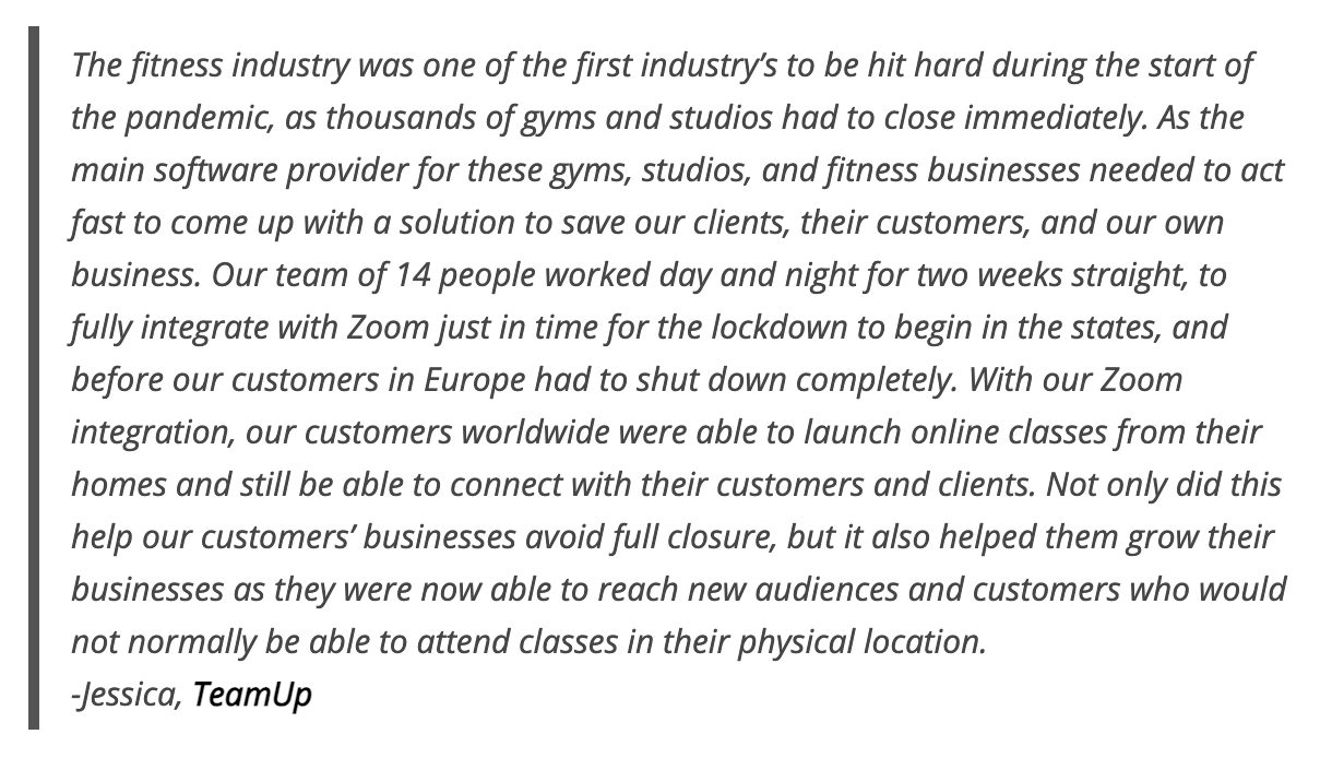 small businesses do it better article featuring teamup