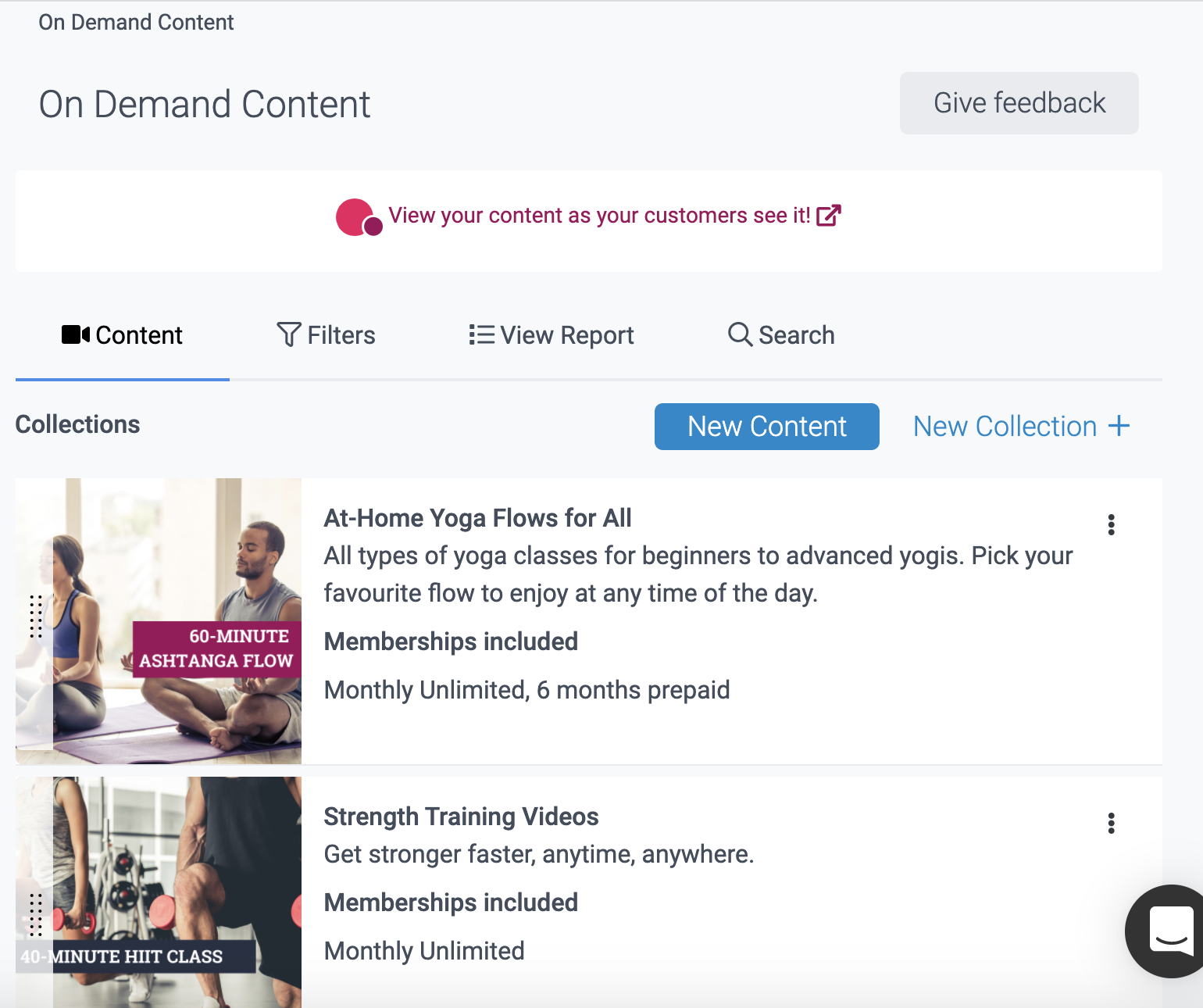 image of the on demand content collections