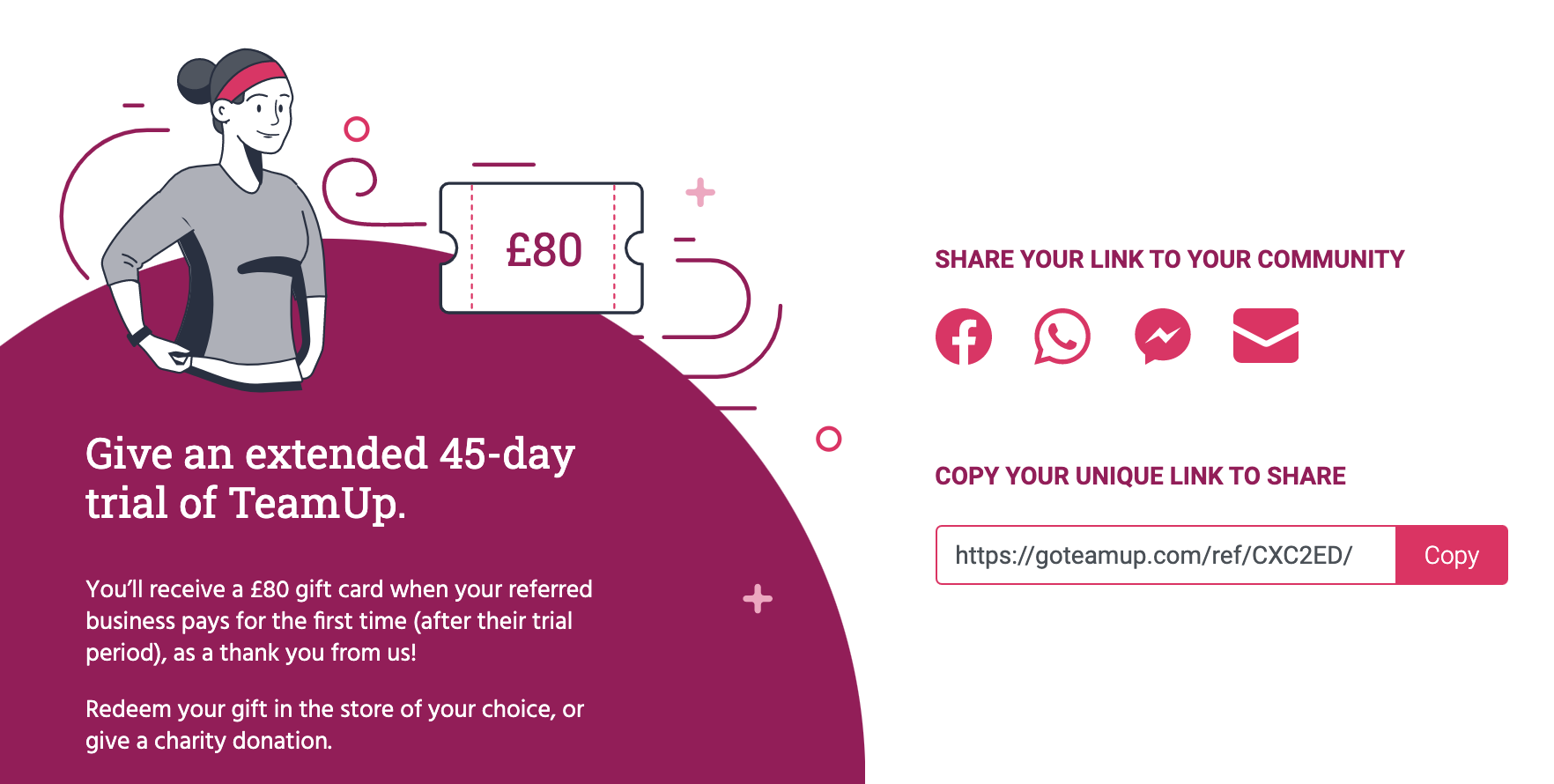 image of refer a business feature in TeamUp