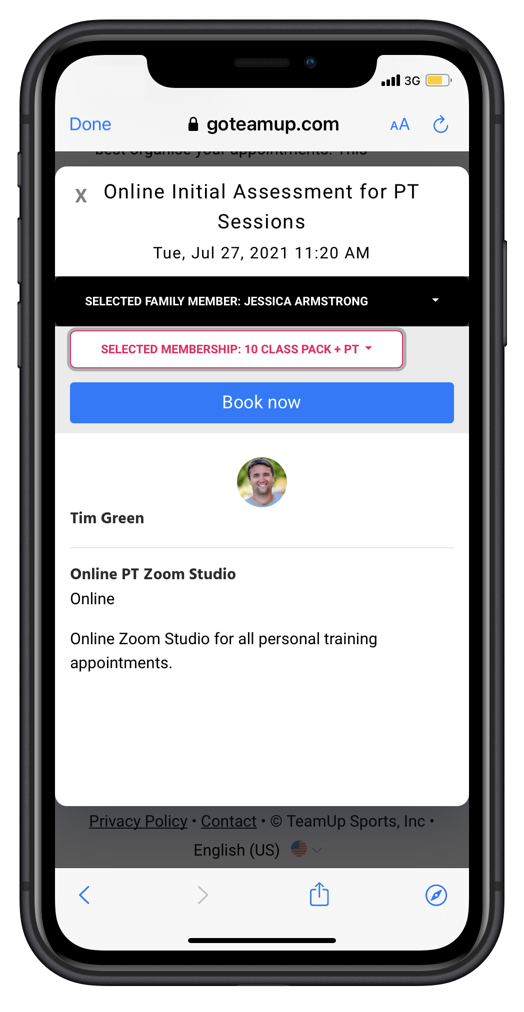 appointment membership options