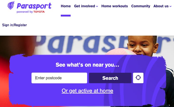 Parasport search bar