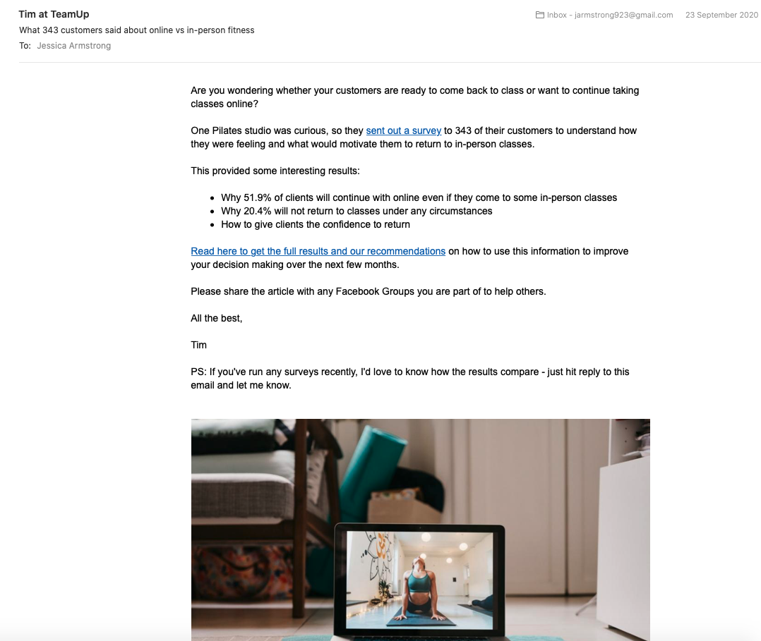 image of teamup newsletter