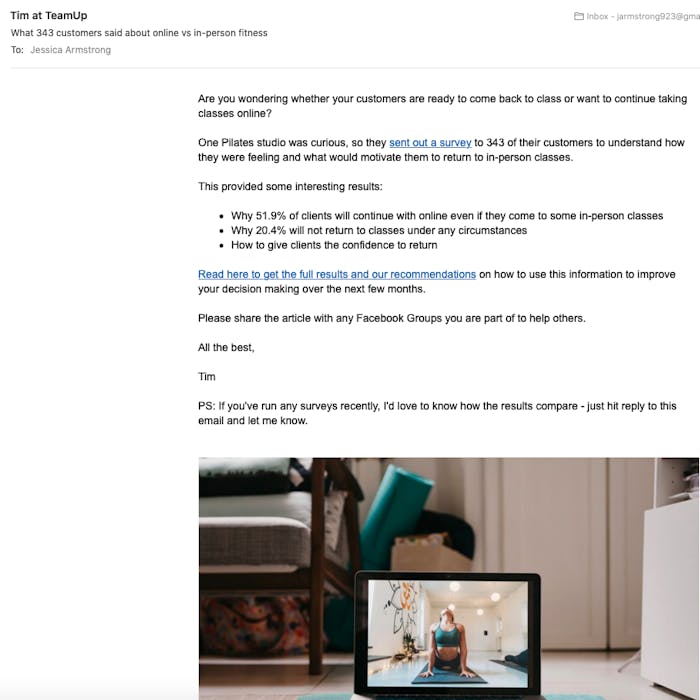 image of teamup newsletter