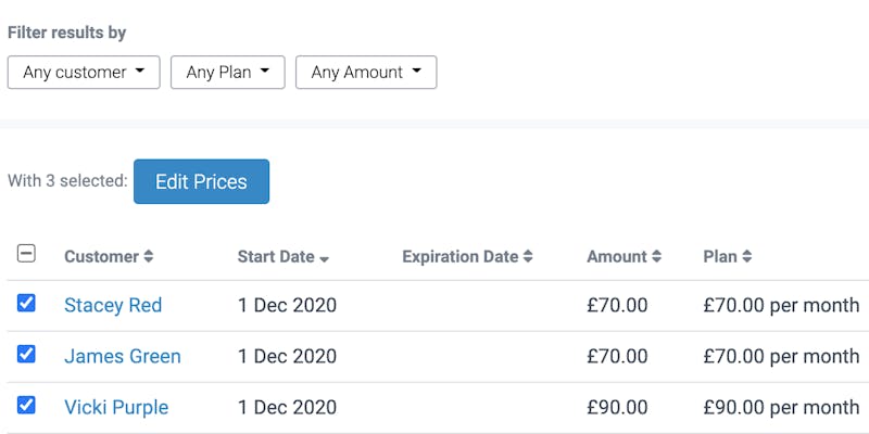 An easier way to change your membership pricing using the new bulk edit ...