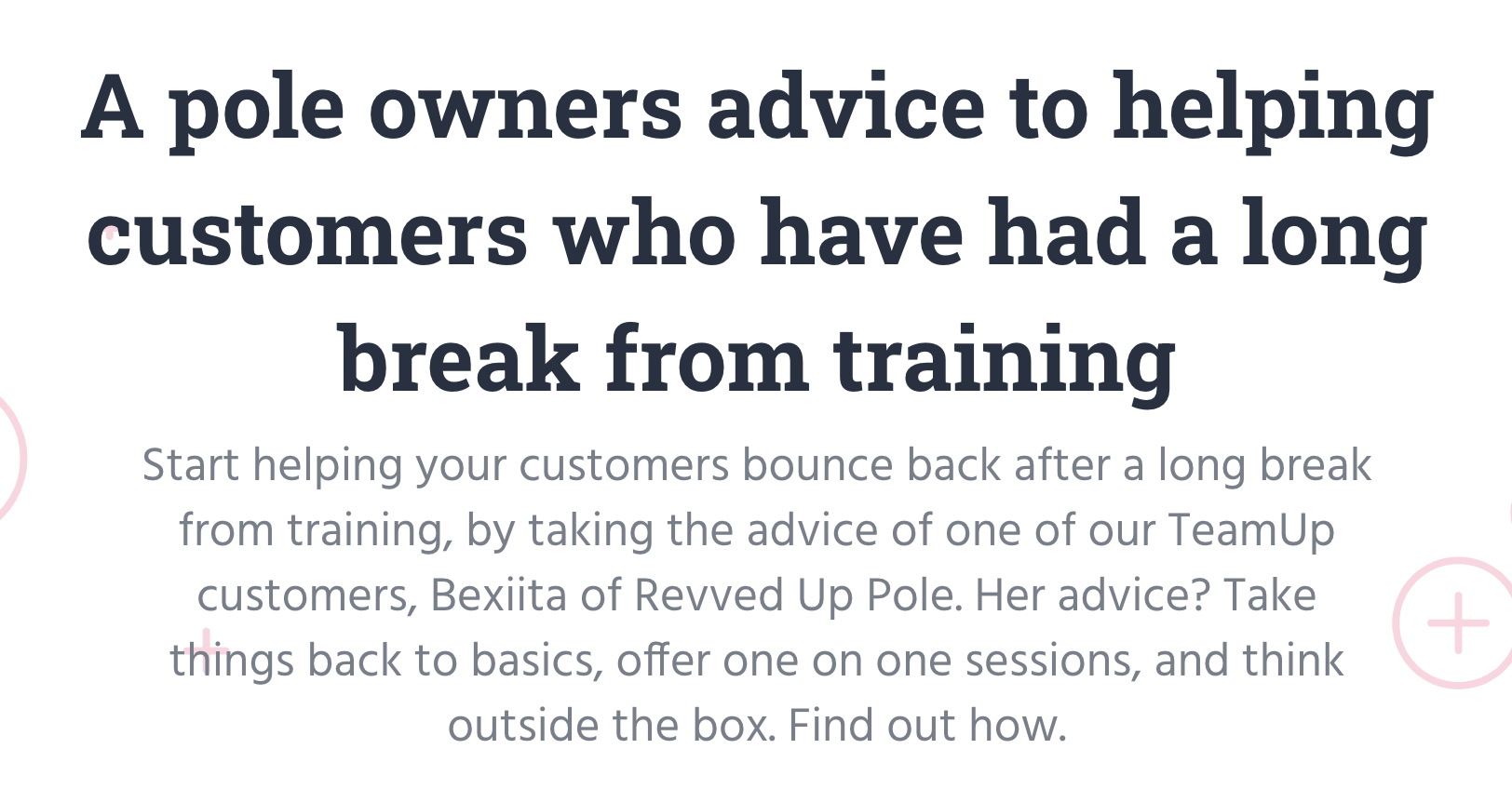 image of a TeamUp guest post title and header