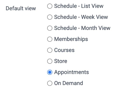 The default view for selecting features.