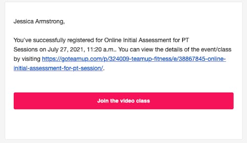 email confirmation