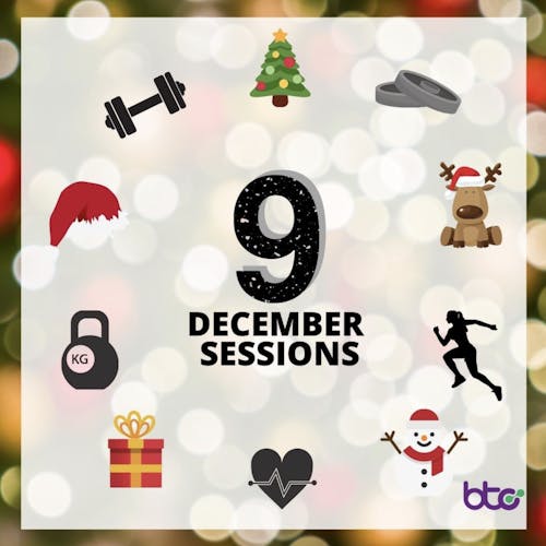 Body Transformation Centre's 9 December Sessions promotion