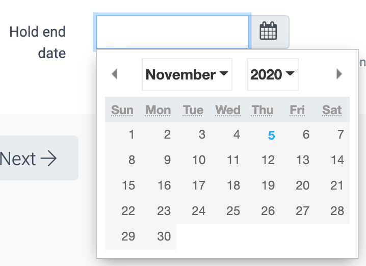 image of the calendar