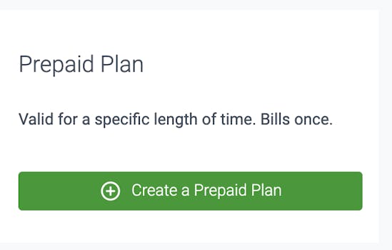 prepaid plan in teamup on demand feature