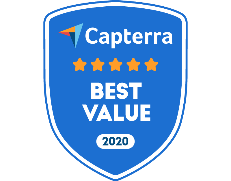 capterra badge for best value for dance studio software 