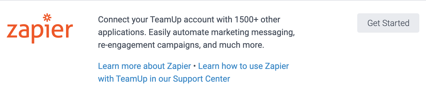 the zapier integration