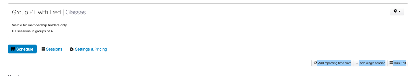 A newly created class type