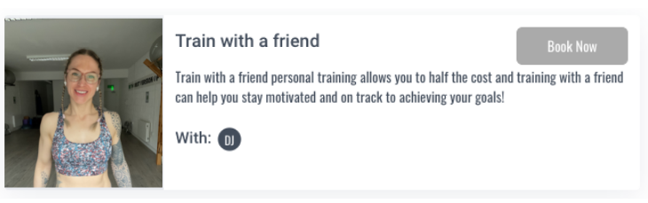 Ascend Personal Training's train with a friend offer