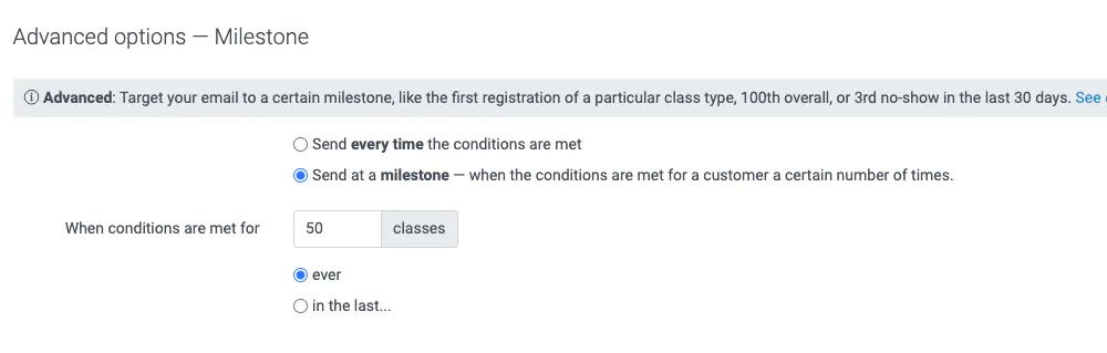 Milestone emails: recognise your customer's outstanding progress | TeamUp