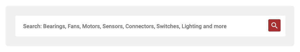 Screenshot of the Search Bar design.
