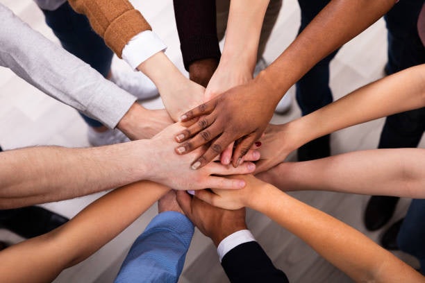 Teamwork hands