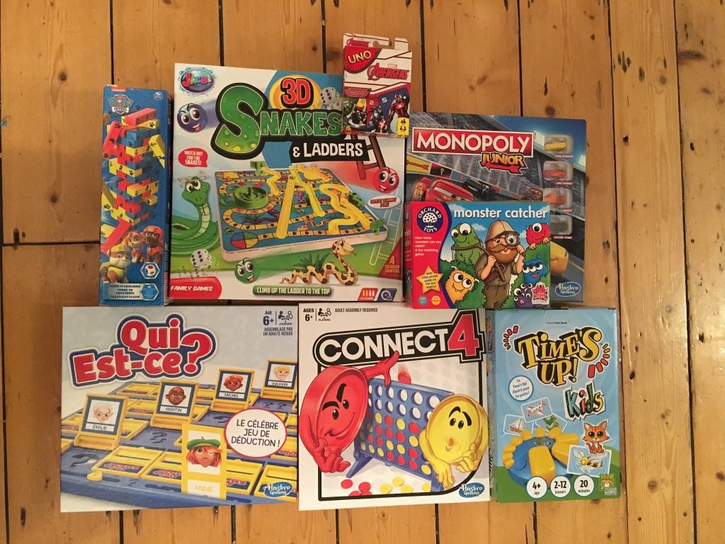 Various games.