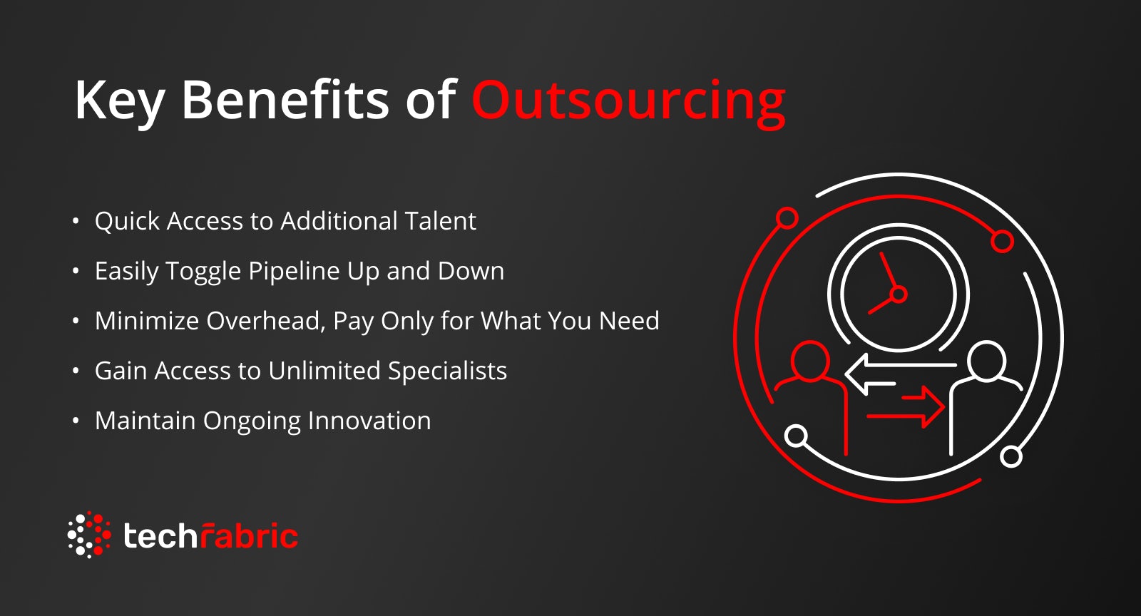 Key benefits of outsourcing.