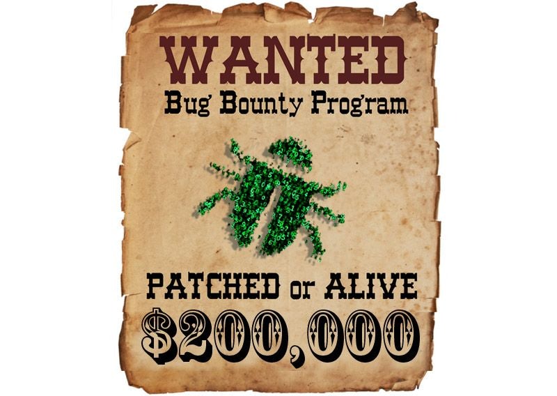 Wanted sign for a Bug Bounty Program.