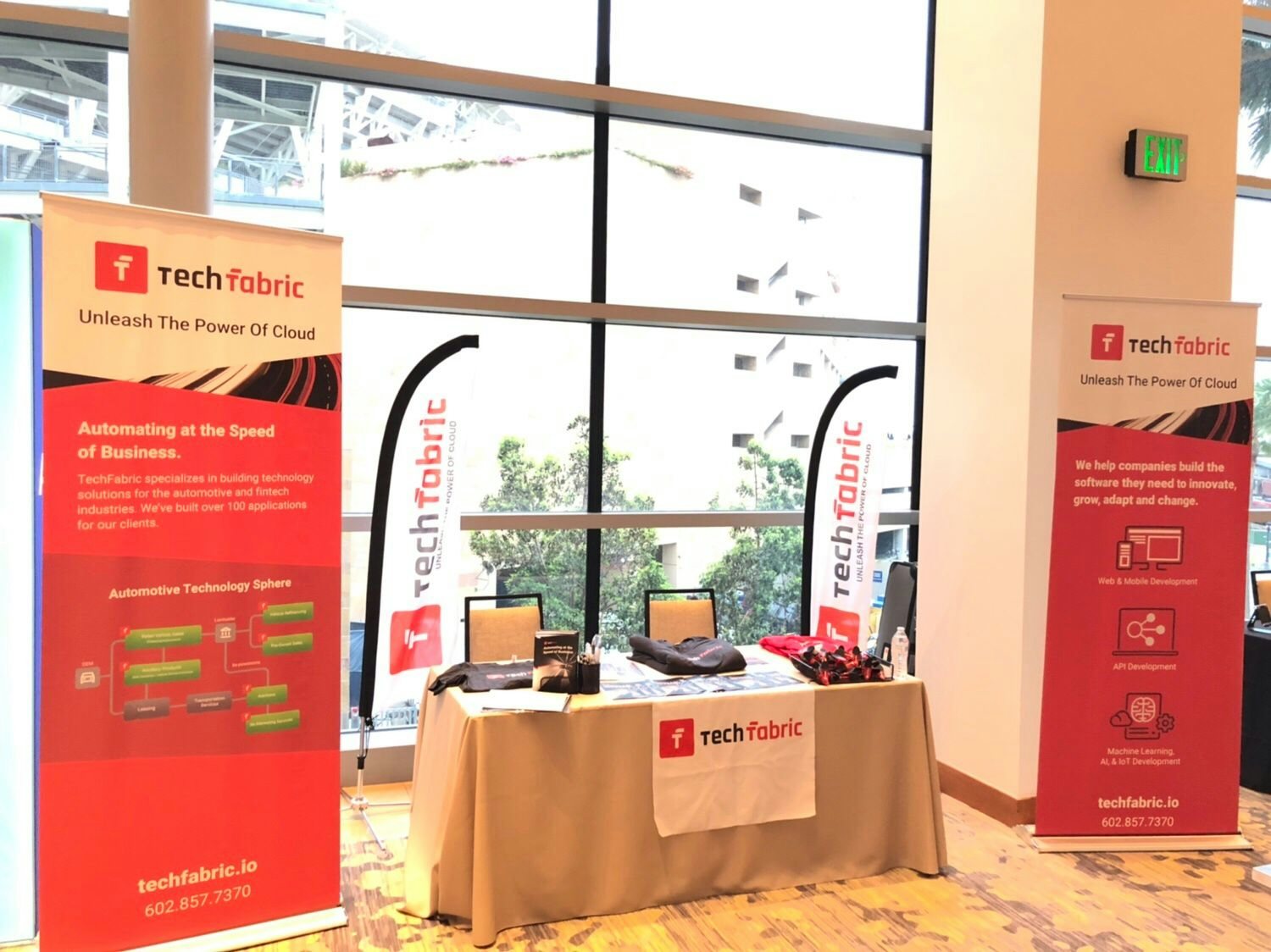TechFabric stand on Auto Finance Innovation Summit.
