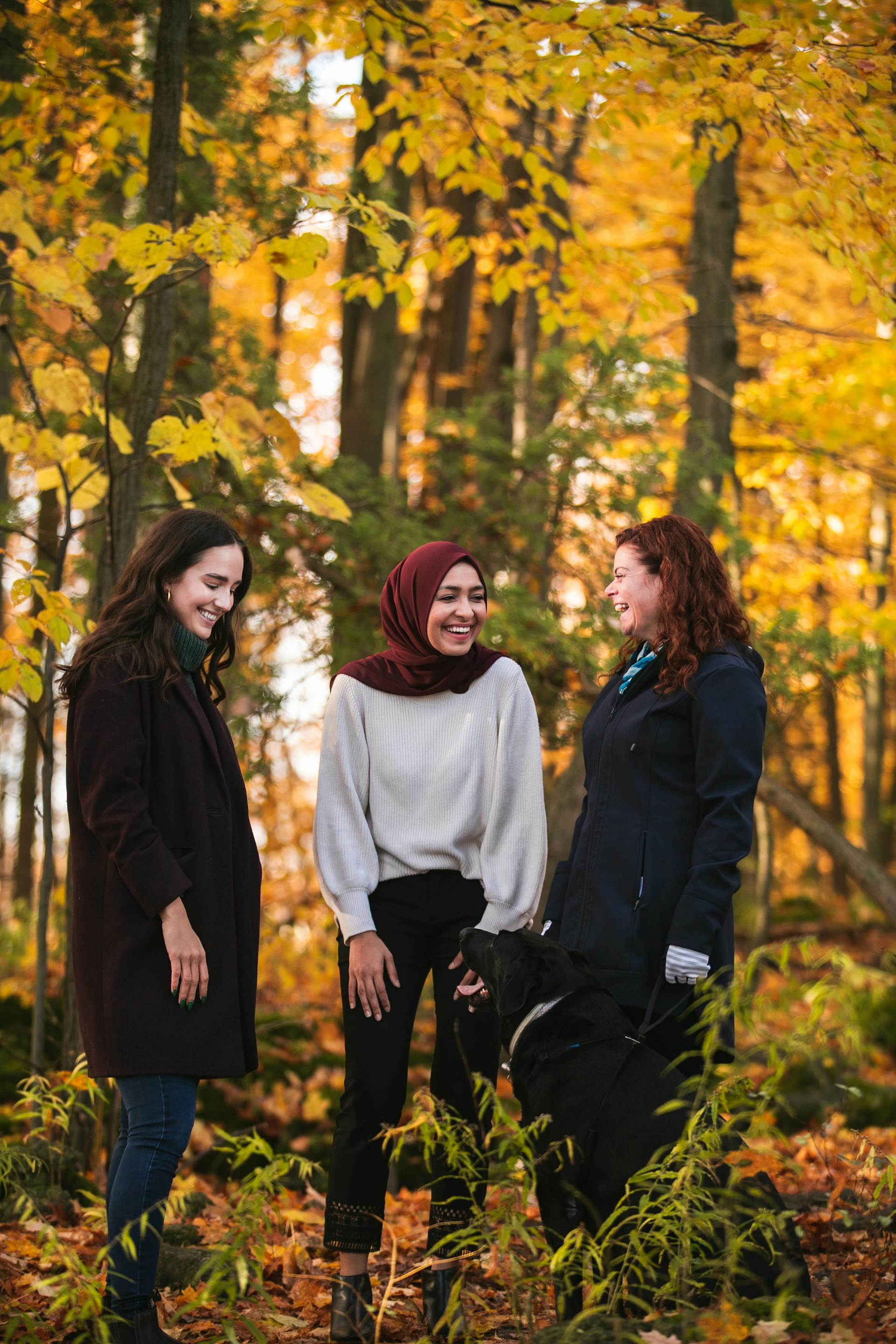 TechPlace members meet in the woods