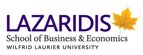Lazaridis School of Business and Economics Laurier University logo
