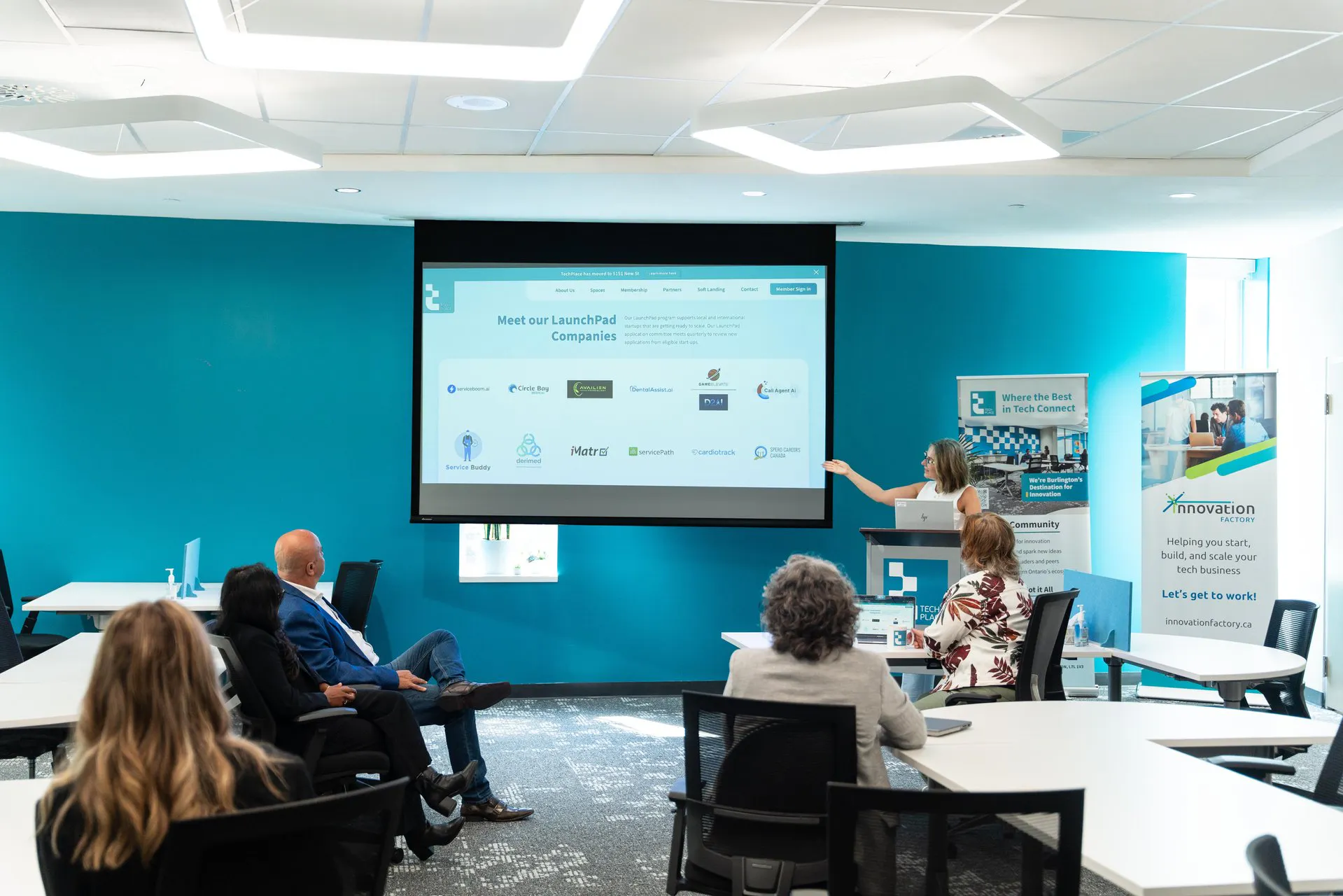 Presentation in event space