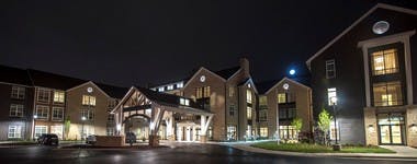 Nighttime image of Tribute comminity in Heritage Village, Virginia