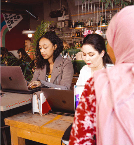 Women coding